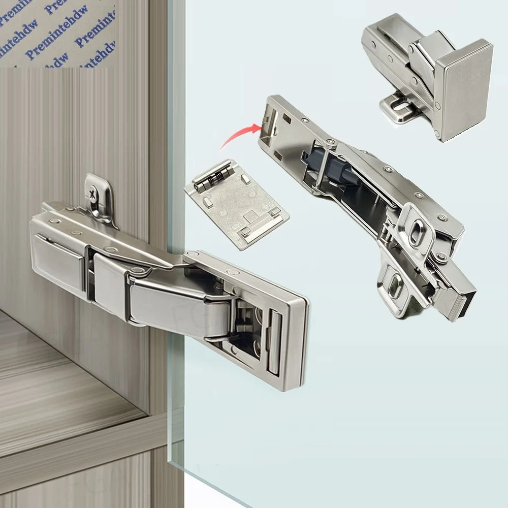 Glass Door Hinge - 2Pcs Hydraulic Medicine Cabinet Hinge For