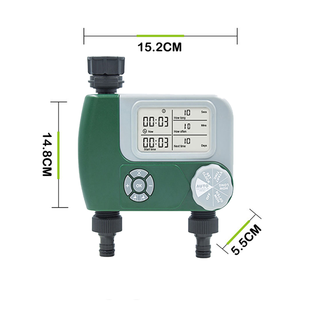 Electronic Garden Hose Water T – обзор и цена Timer Dual Outlet