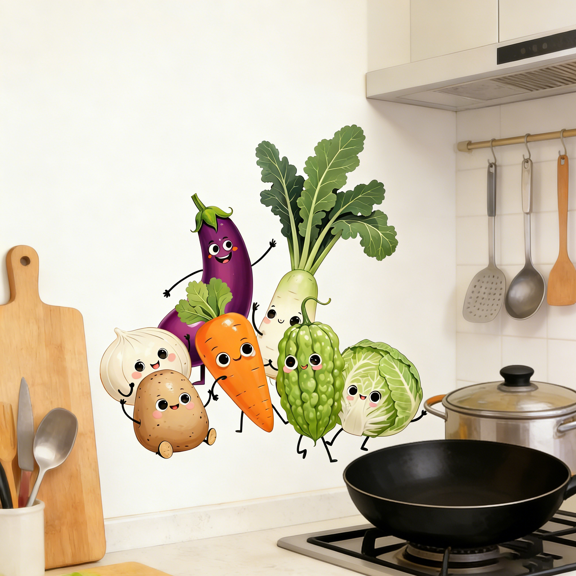 Emotionally Expressive Vegetab – обзор и цена Pvc Panel Background