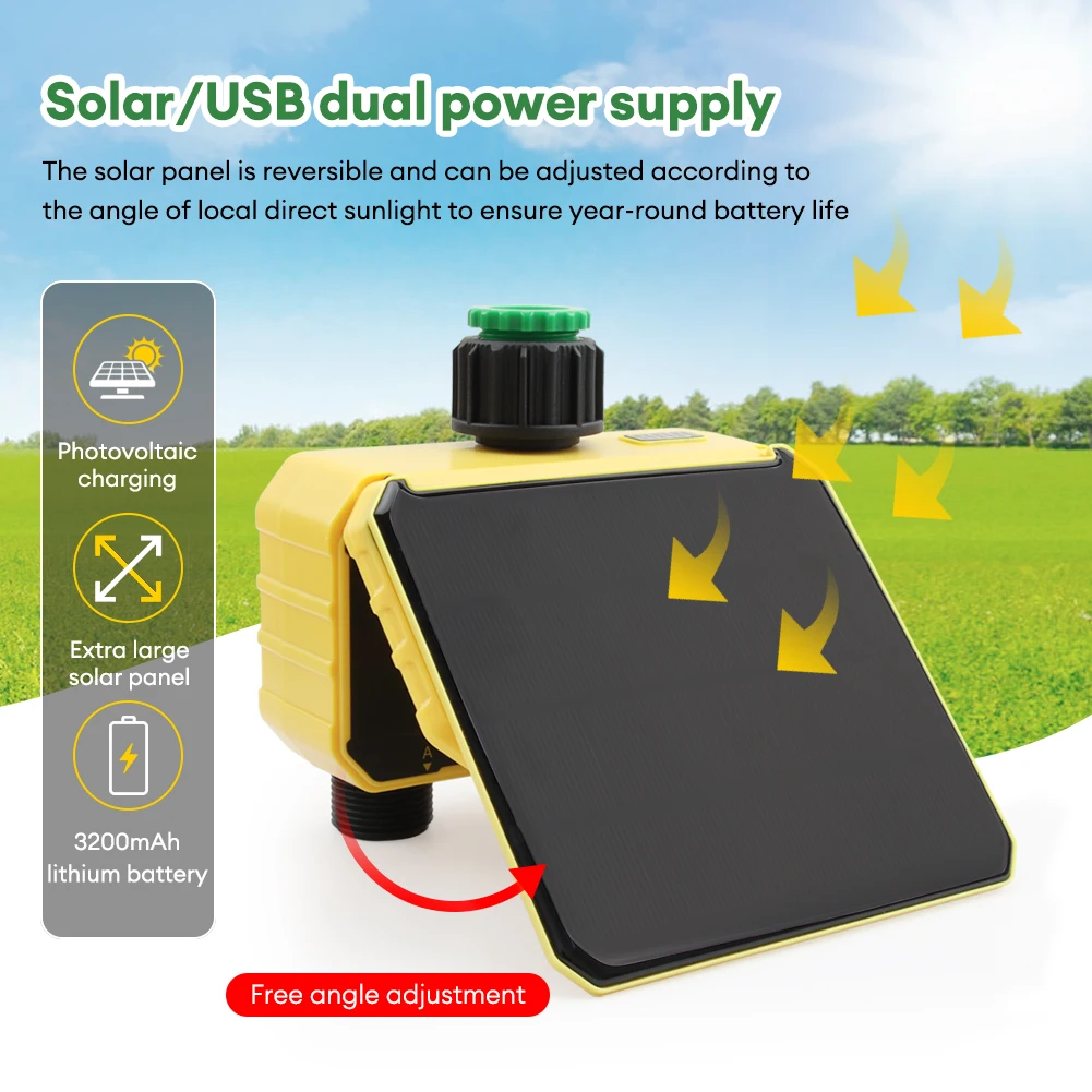 WiFi Solar Timer Dual Water Va – обзор и цена Timer Dual Outlet