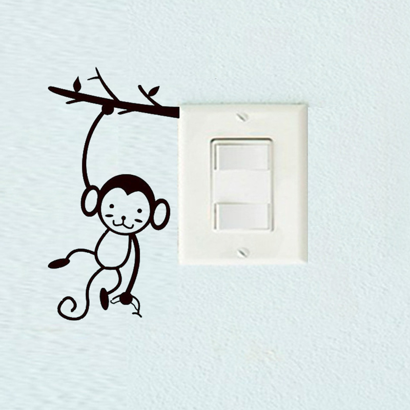 Black Cute Monkey Hanging Tree – обзор и цена Pvc Panel Background