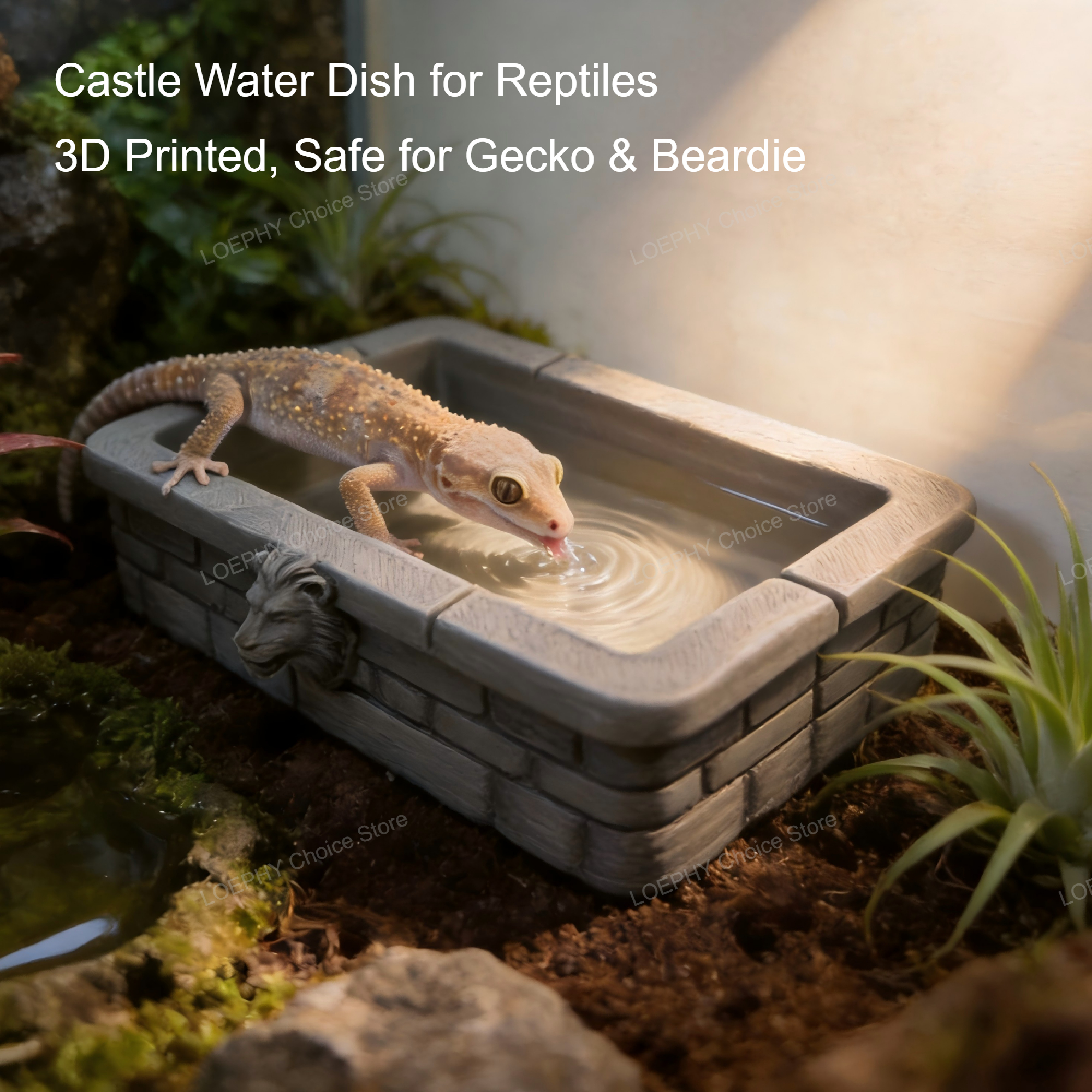 Reptile Water Bowl 3D Printed  – обзор и цена Water Dish Reptile