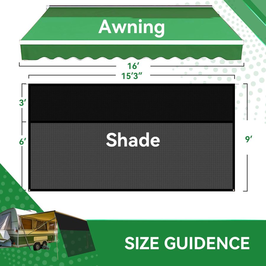 Awning Shade Screen with Zippe – обзор и цена Screen Top Mesh