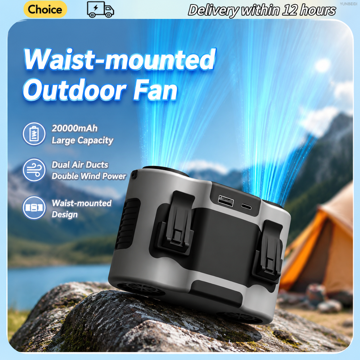 Portable Waist Clip Fan Mini U – обзор и цена Timer Dual Outlet